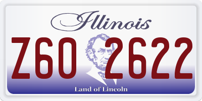 IL license plate Z602622