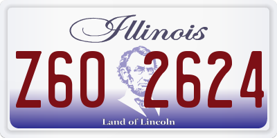 IL license plate Z602624