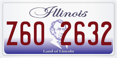 IL license plate Z602632