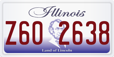 IL license plate Z602638
