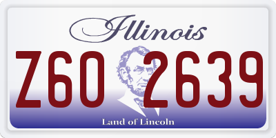 IL license plate Z602639