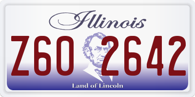 IL license plate Z602642