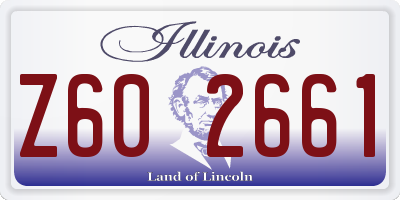 IL license plate Z602661