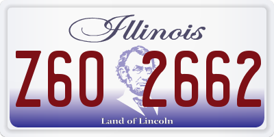 IL license plate Z602662