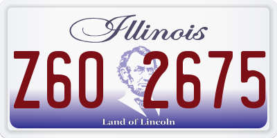IL license plate Z602675