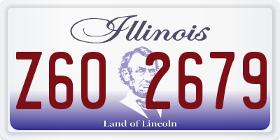 IL license plate Z602679