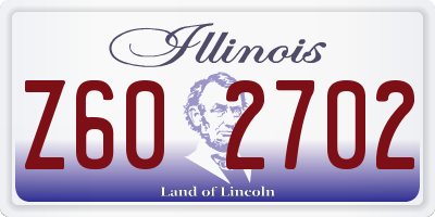 IL license plate Z602702