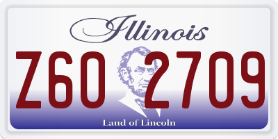 IL license plate Z602709