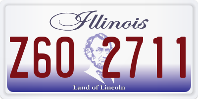 IL license plate Z602711