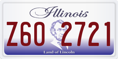 IL license plate Z602721