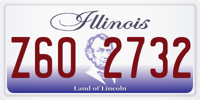 IL license plate Z602732