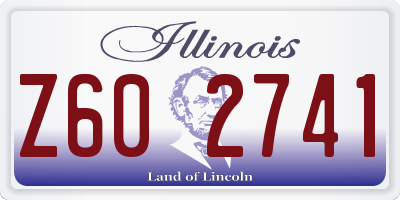 IL license plate Z602741