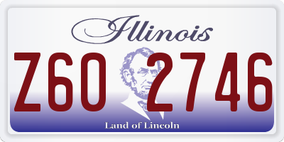 IL license plate Z602746