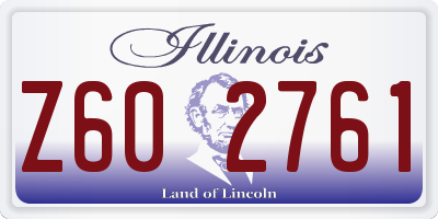 IL license plate Z602761