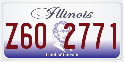 IL license plate Z602771