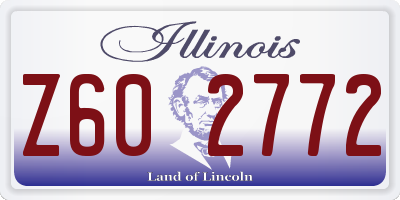 IL license plate Z602772