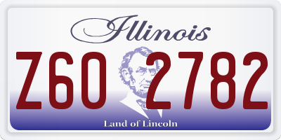 IL license plate Z602782