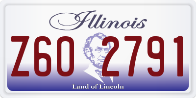IL license plate Z602791