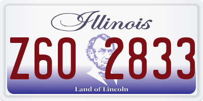 IL license plate Z602833