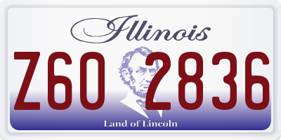 IL license plate Z602836