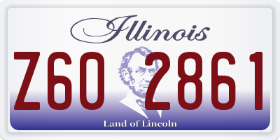 IL license plate Z602861