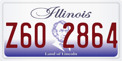 IL license plate Z602864