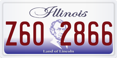 IL license plate Z602866