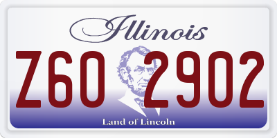 IL license plate Z602902