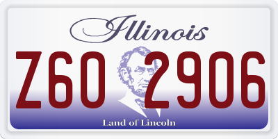 IL license plate Z602906