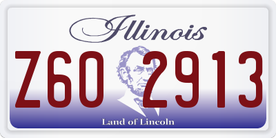 IL license plate Z602913
