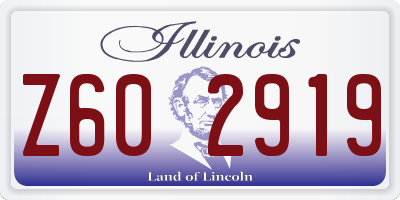 IL license plate Z602919