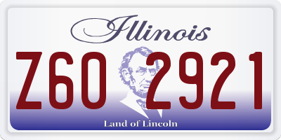 IL license plate Z602921
