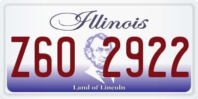 IL license plate Z602922