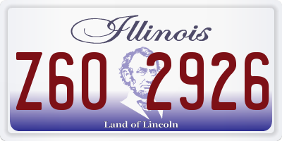 IL license plate Z602926