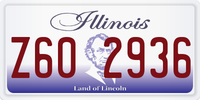 IL license plate Z602936