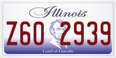 IL license plate Z602939