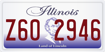 IL license plate Z602946