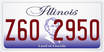 IL license plate Z602950