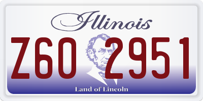 IL license plate Z602951