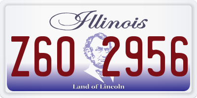 IL license plate Z602956