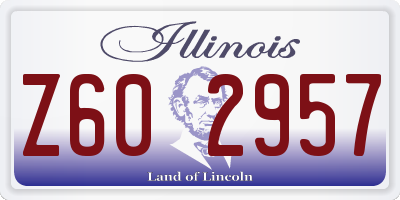 IL license plate Z602957
