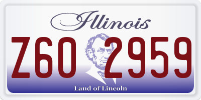 IL license plate Z602959