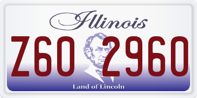 IL license plate Z602960