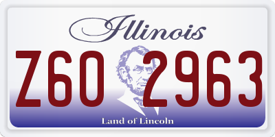 IL license plate Z602963