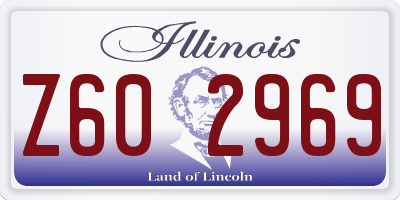 IL license plate Z602969