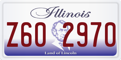 IL license plate Z602970