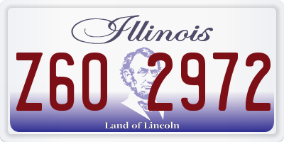 IL license plate Z602972