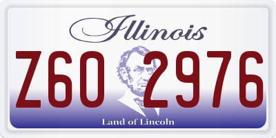 IL license plate Z602976