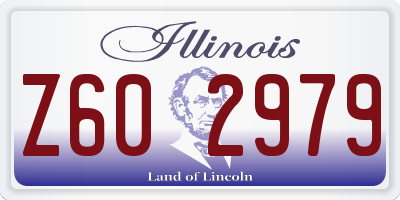 IL license plate Z602979