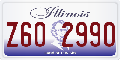 IL license plate Z602990